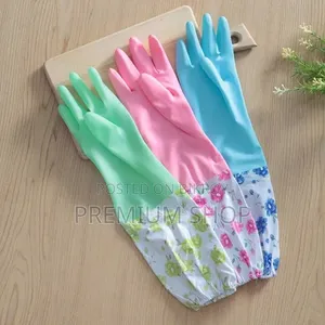 Waterproof Long Sleeve Household Cleaning Dishwashing Gloves