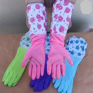 Waterproof Long Sleeve Household Cleaning Dishwashing Gloves