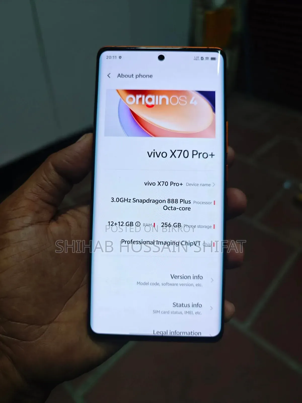 Vivo X70 Pro 256 GB Orange