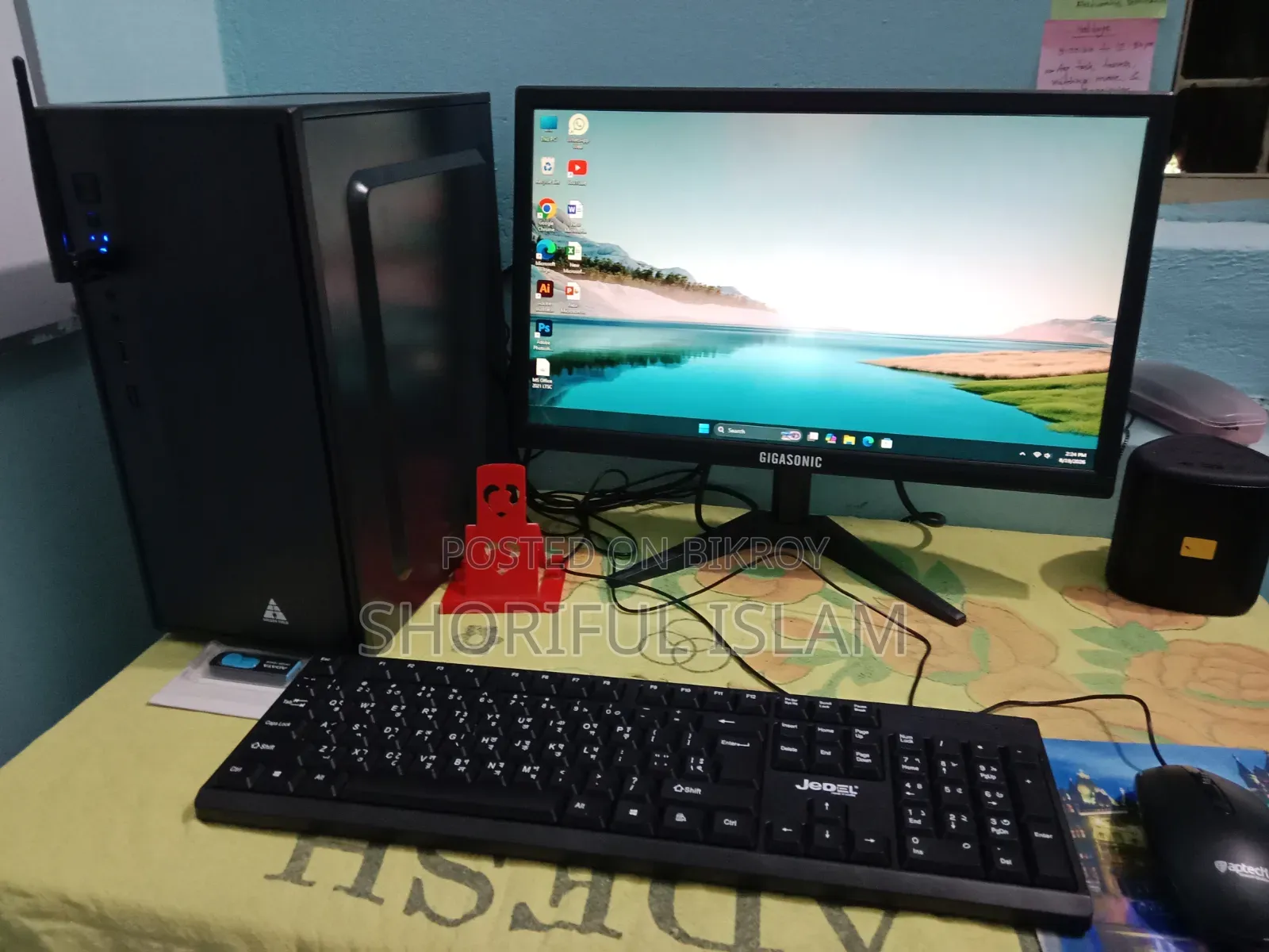 নতুন ডেস্কটপ কম্পিউটার 8GB AMD Ryzen 5 SSD 128GB