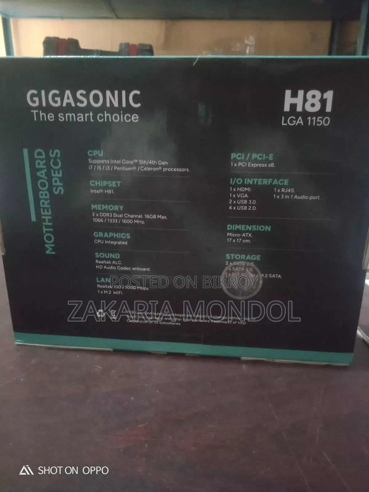 Desktop Computer 2GB Intel Core i3 SSD 128GB