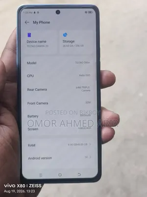 Tecno Camon 20 256 GB Blue