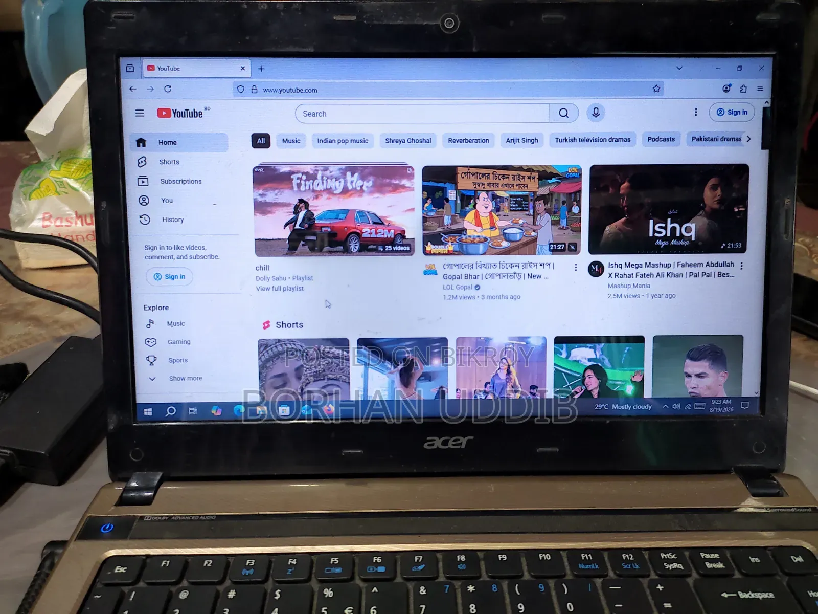 Laptop Acer Aspire 1 A114-31 4GB Intel Core i3 SSD 256GB