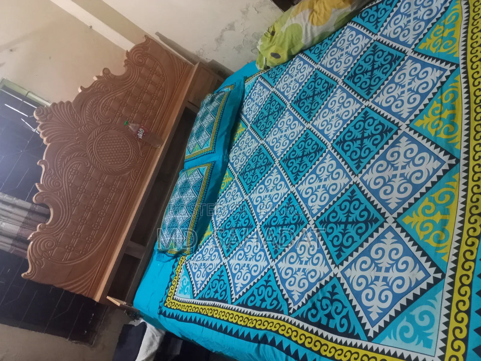 সেগুন কাঠের খাট ৬ফিট ৭ ফিট এর খাট