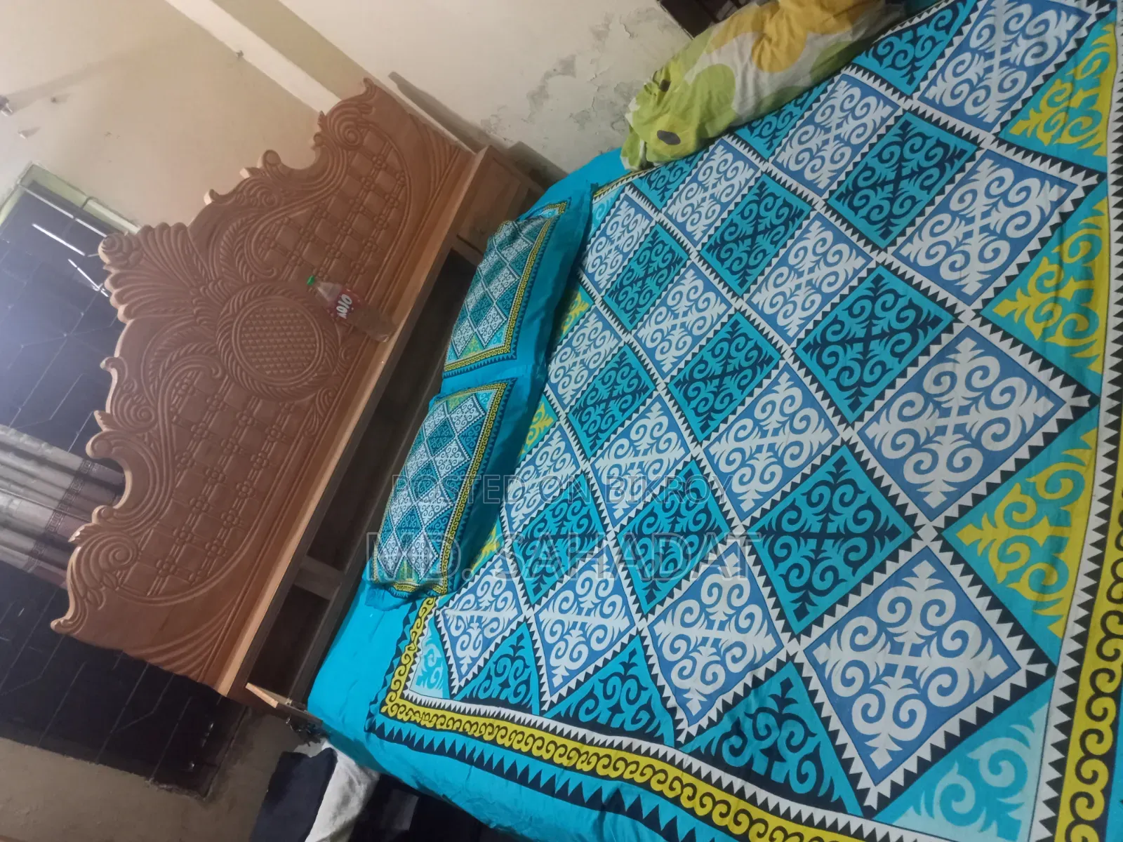 সেগুন কাঠের খাট ৬ফিট ৭ ফিট এর খাট