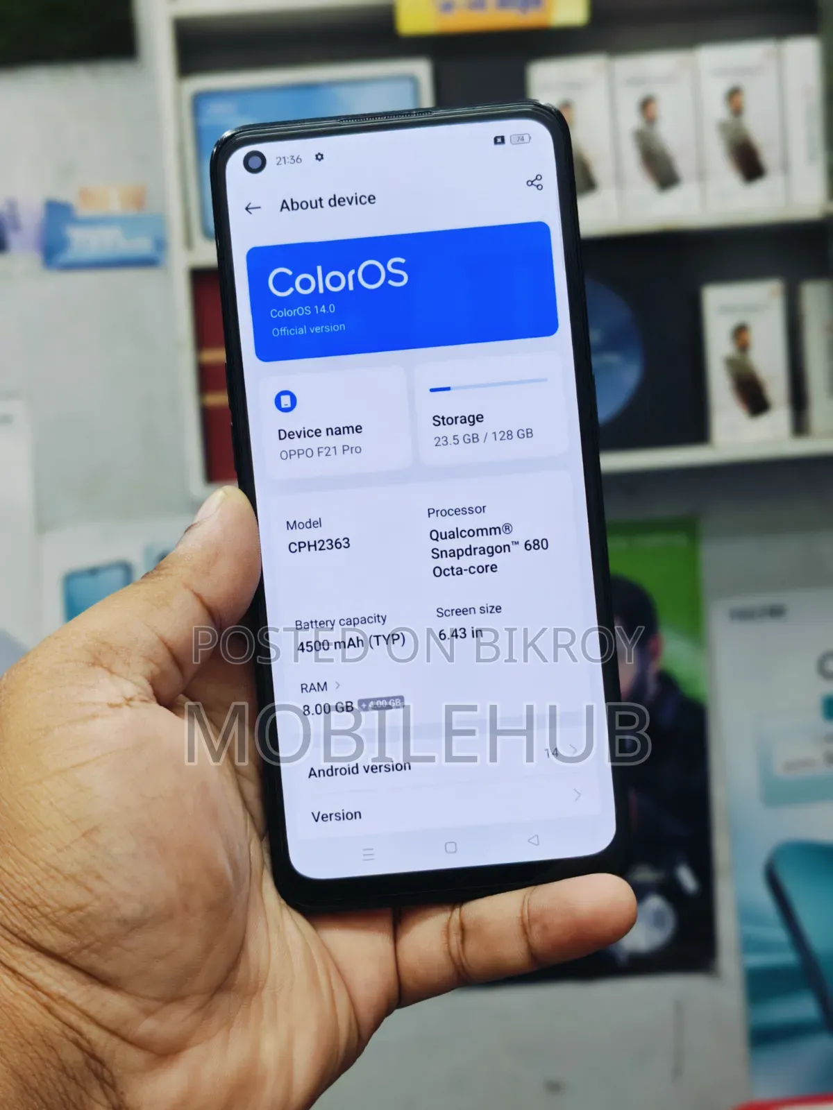Oppo F21 Pro 128 GB Black