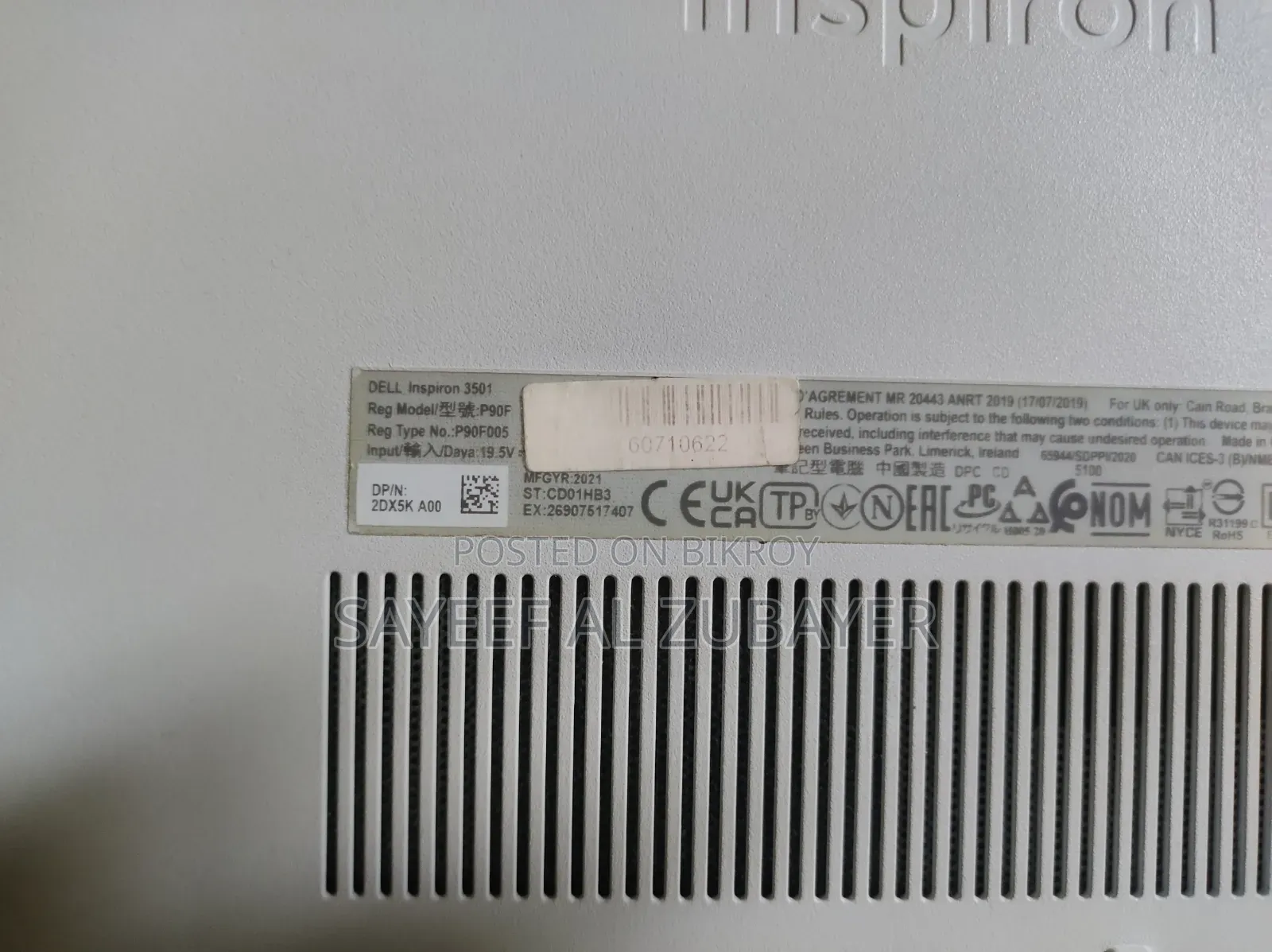Dell Inspiron 3501 Laptop Keyboard Sell