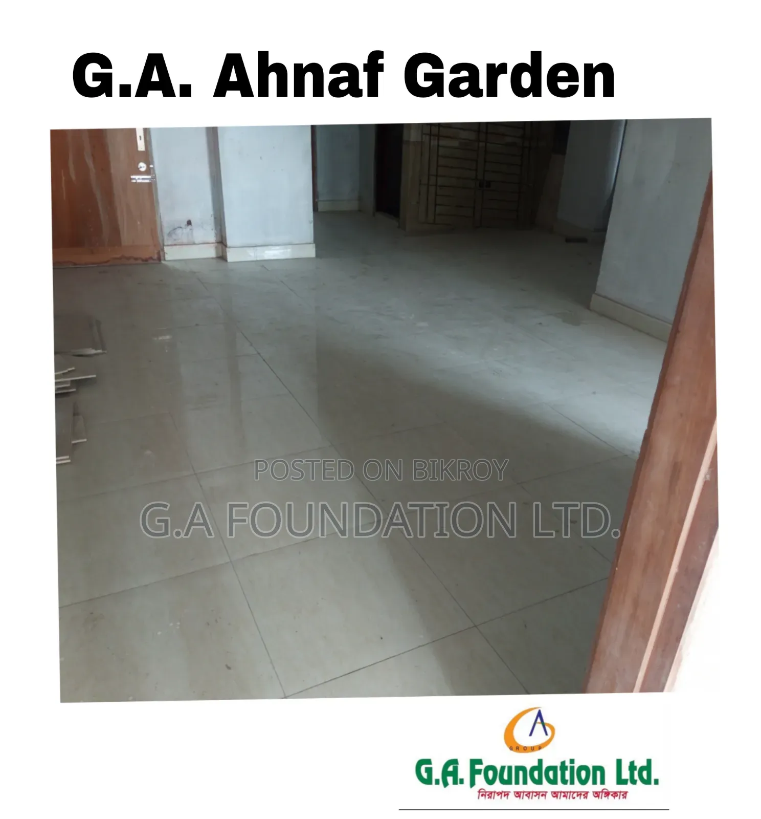 3 Bedroom Apartment in G. A. Ahnaf Garden, Mirpur for Sale