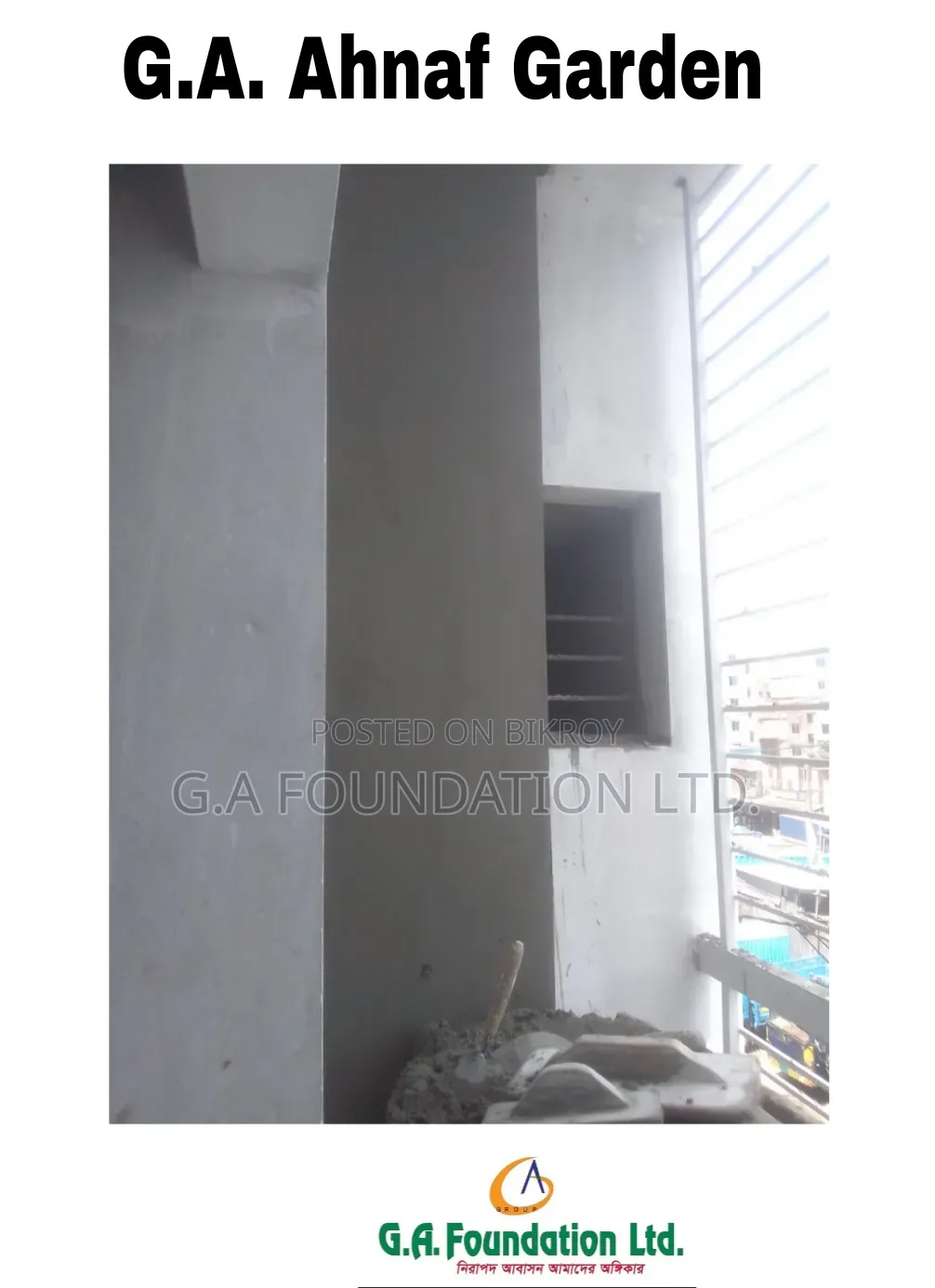 3 Bedroom Apartment in G. A. Ahnaf Garden, Mirpur for Sale