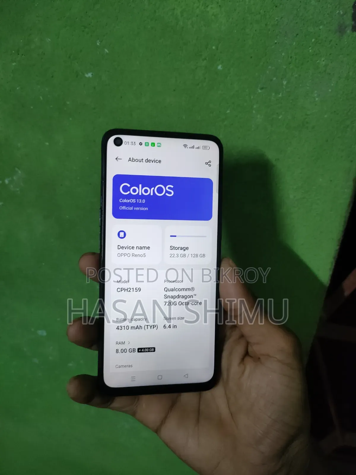 অপো রেনো ৫ ১২৮ জিবি ব্ল্যাক