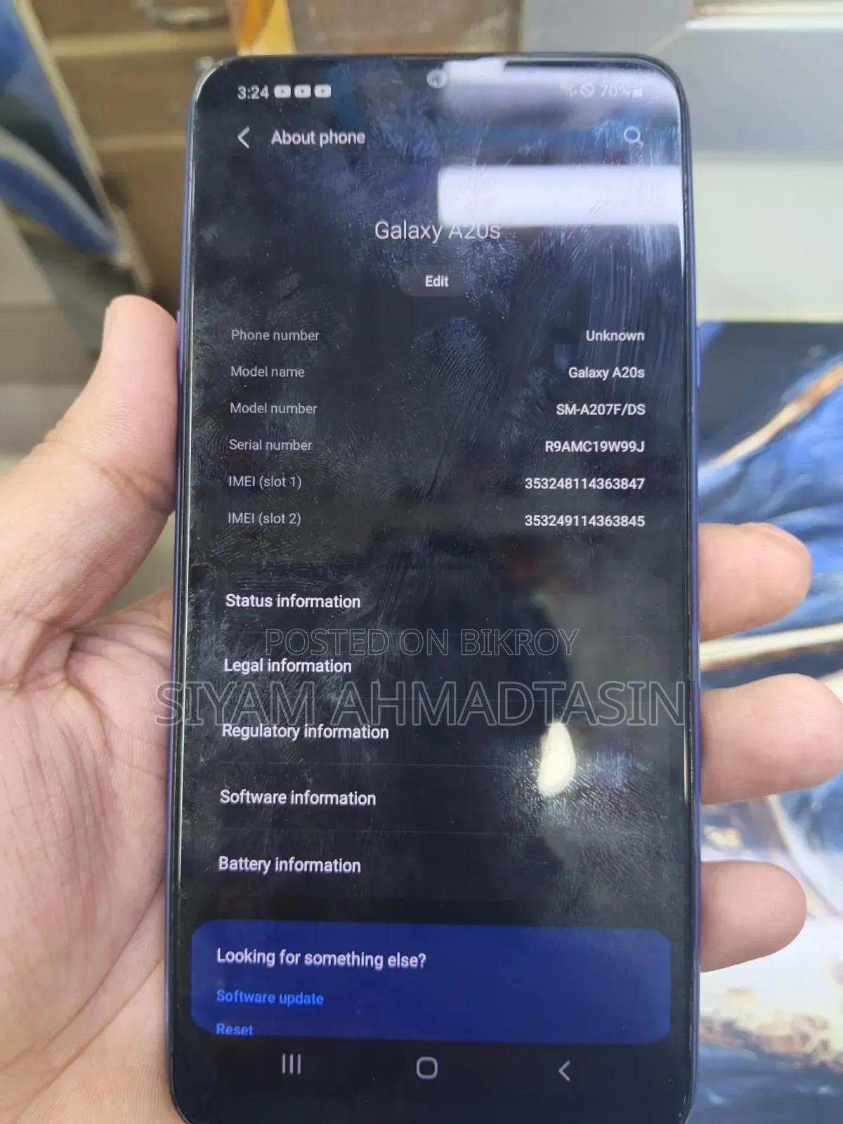 Samsung Galaxy A20s 32 GB Blue