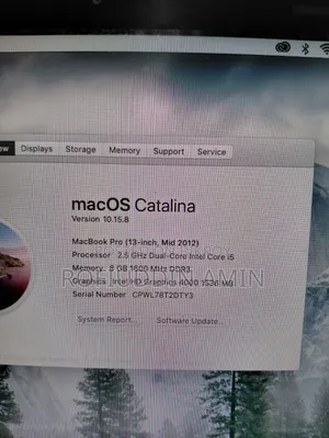 Laptop Apple MacBook Pro 2012 8GB Intel Core I5 SSD 500GB