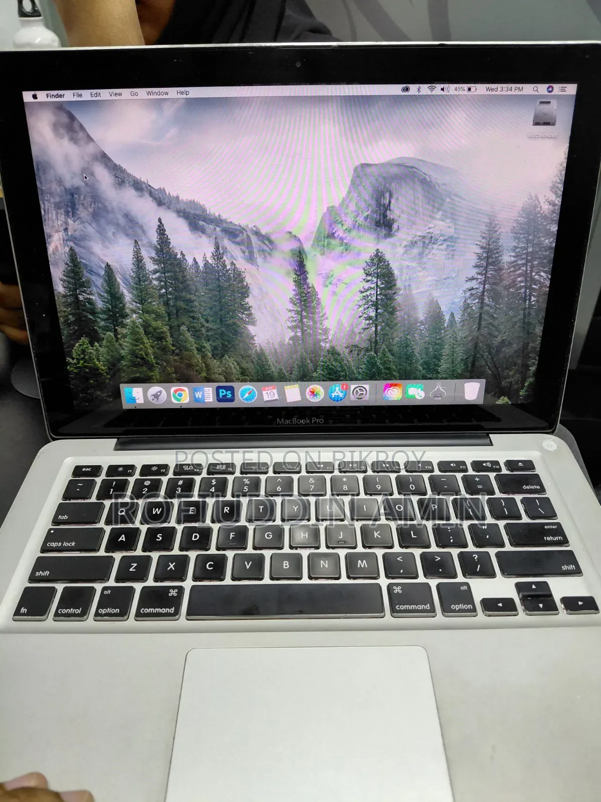 Laptop Apple MacBook Pro 2012 8GB Intel Core I5 SSD 500GB