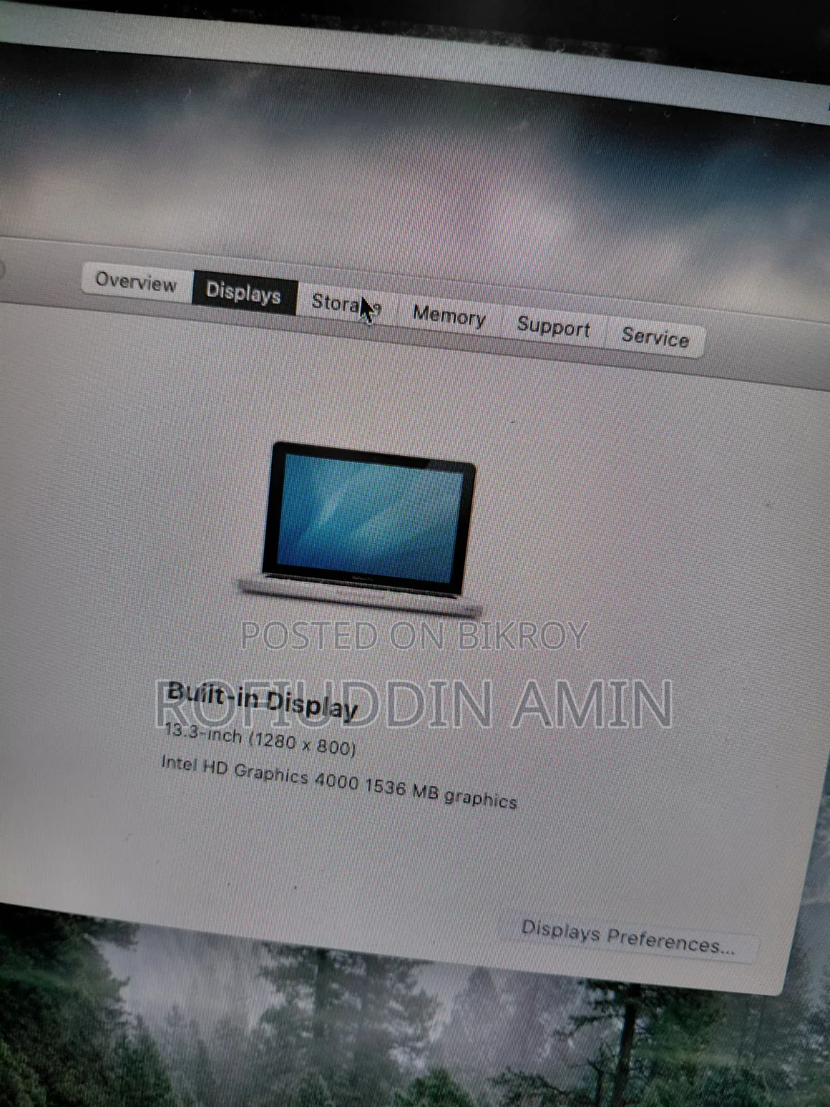 Laptop Apple MacBook Pro 2012 8GB Intel Core I5 SSD 500GB