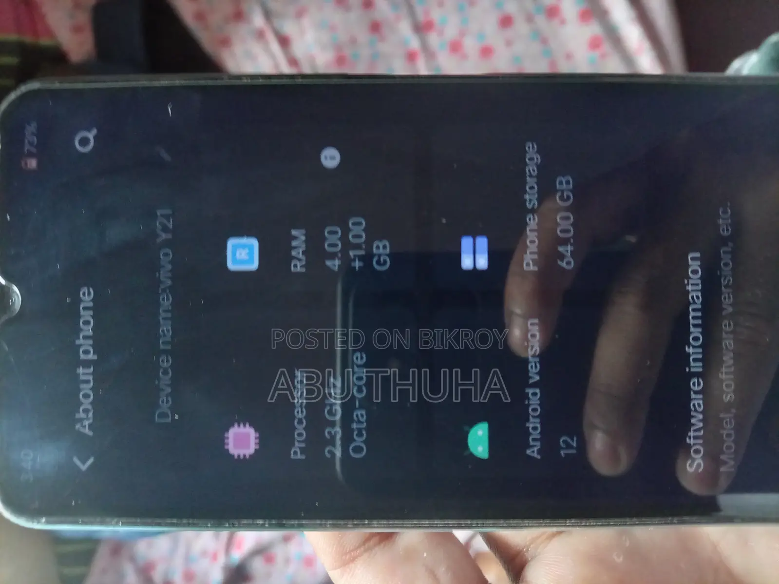 Vivo Y21 64 GB Blue