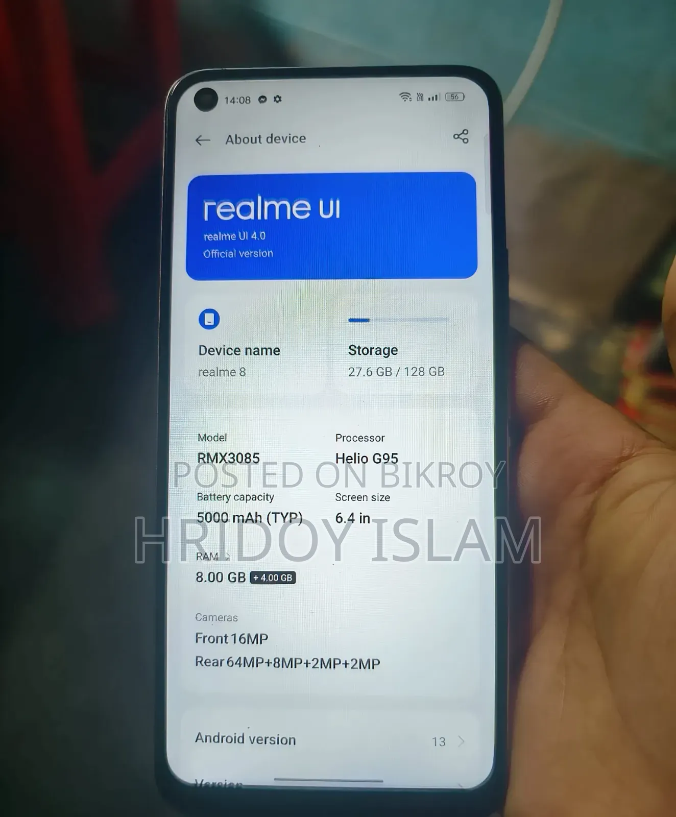 Realme 8 5G 128 GB Gold