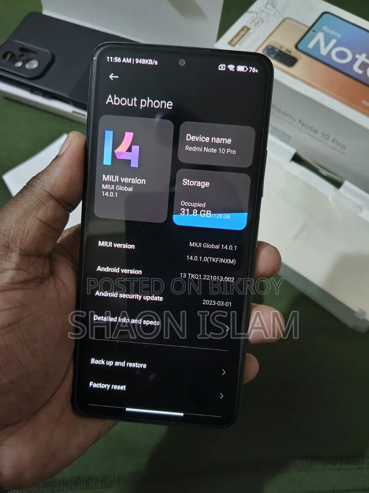 Xiaomi Redmi Note 10 Pro 128 GB Blue