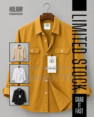 Double Pocket Oxford Cotton Shirt