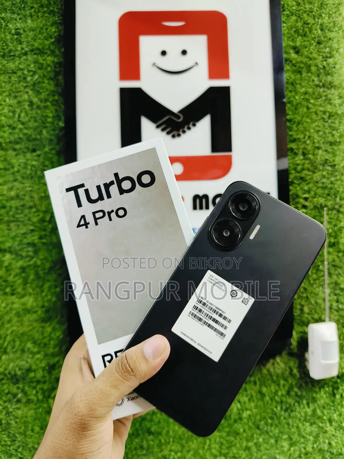 শাওমি রেডমি টার্বো ৪ প্রো ২৫৬ জিবি কালো