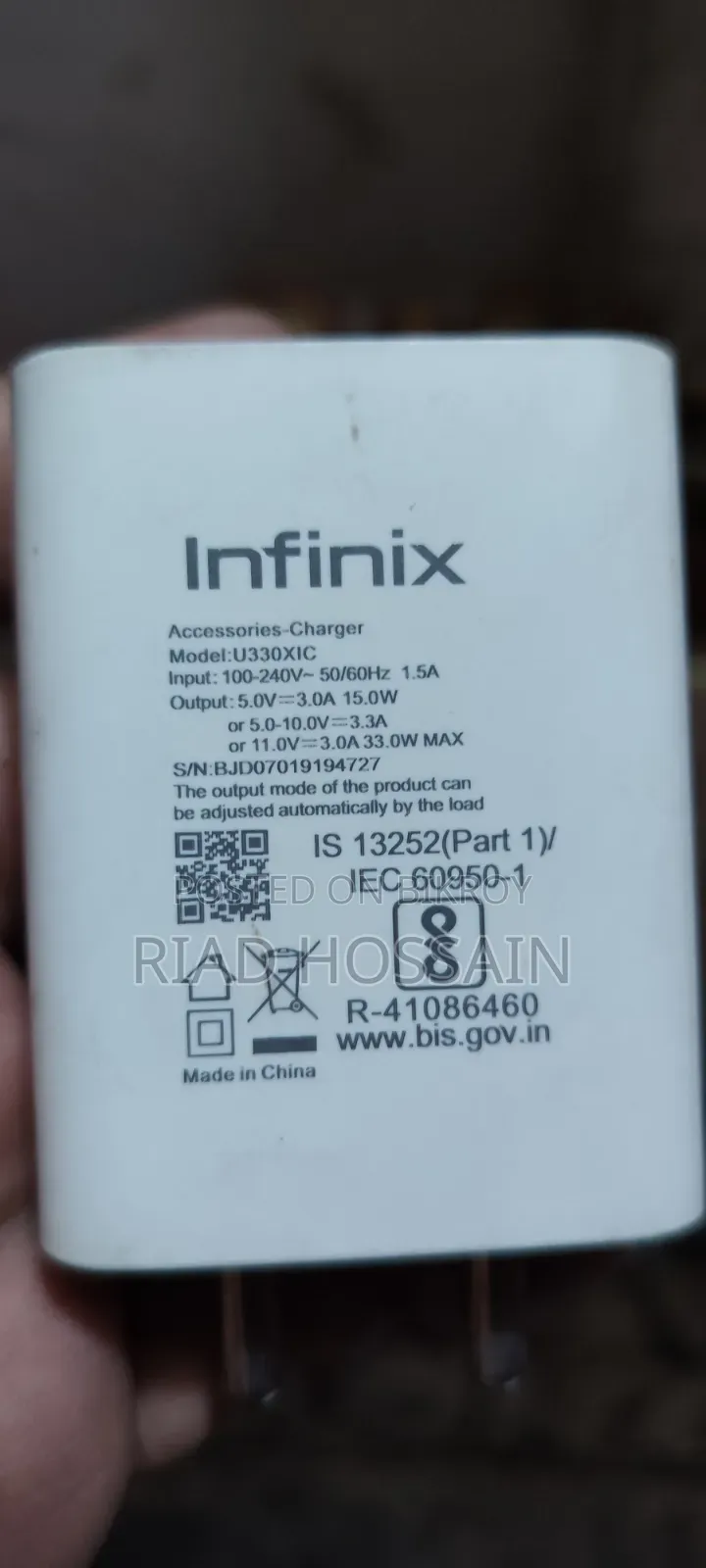 Infinix Hot 50 Pro 45watt Charger