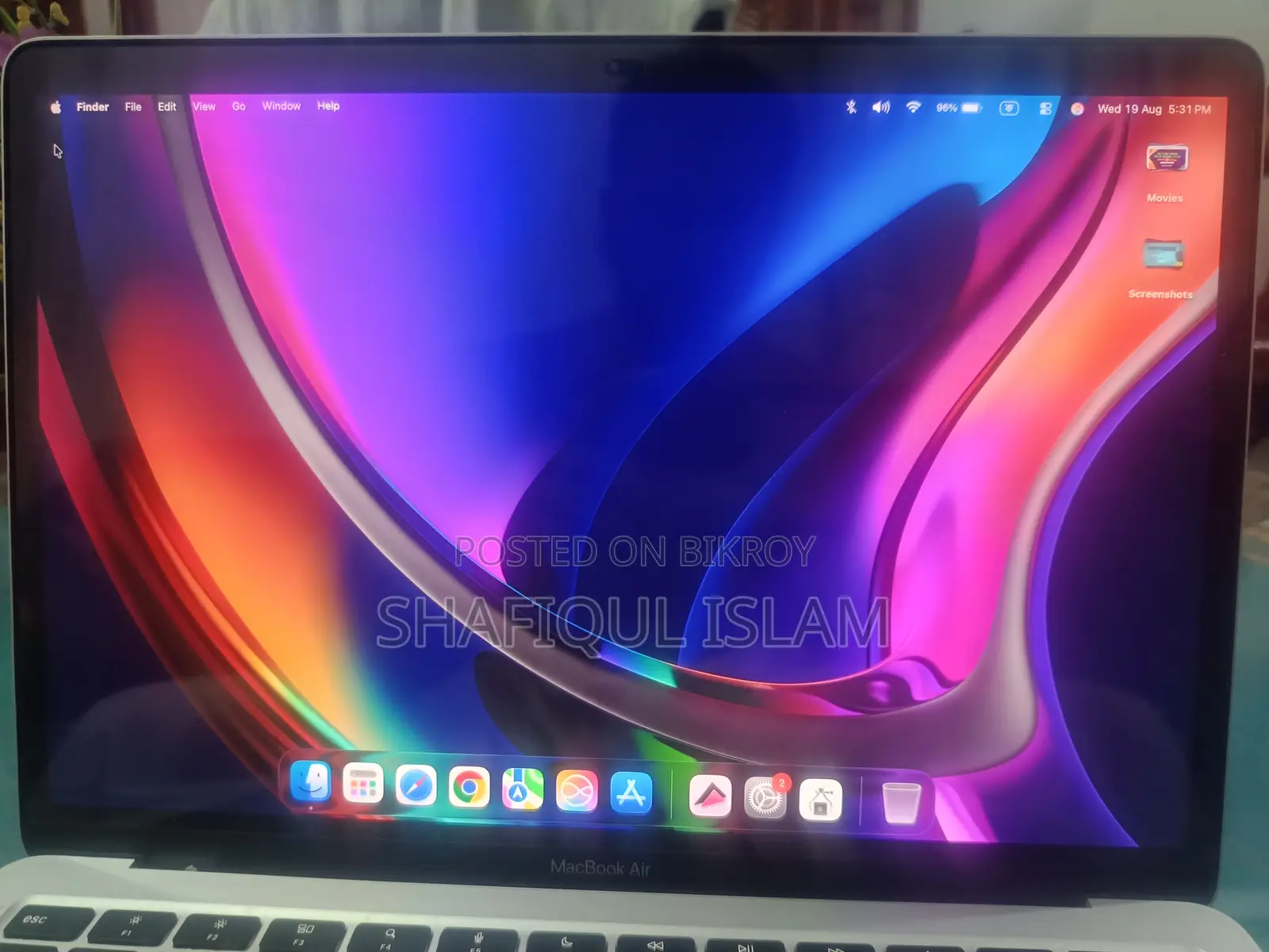 Laptop Apple MacBook Air 2020 M1 8GB Apple M1 SSD 256GB
