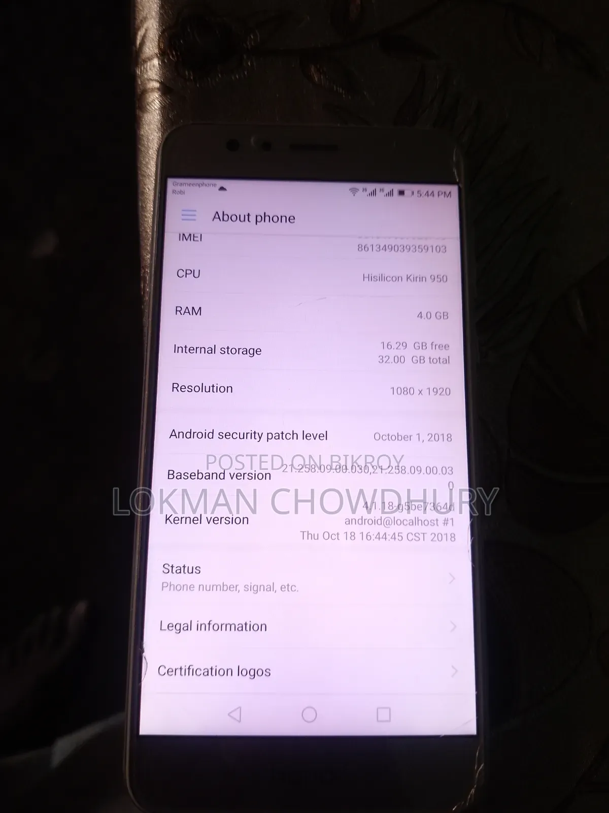 Honor 8 32 GB Silver