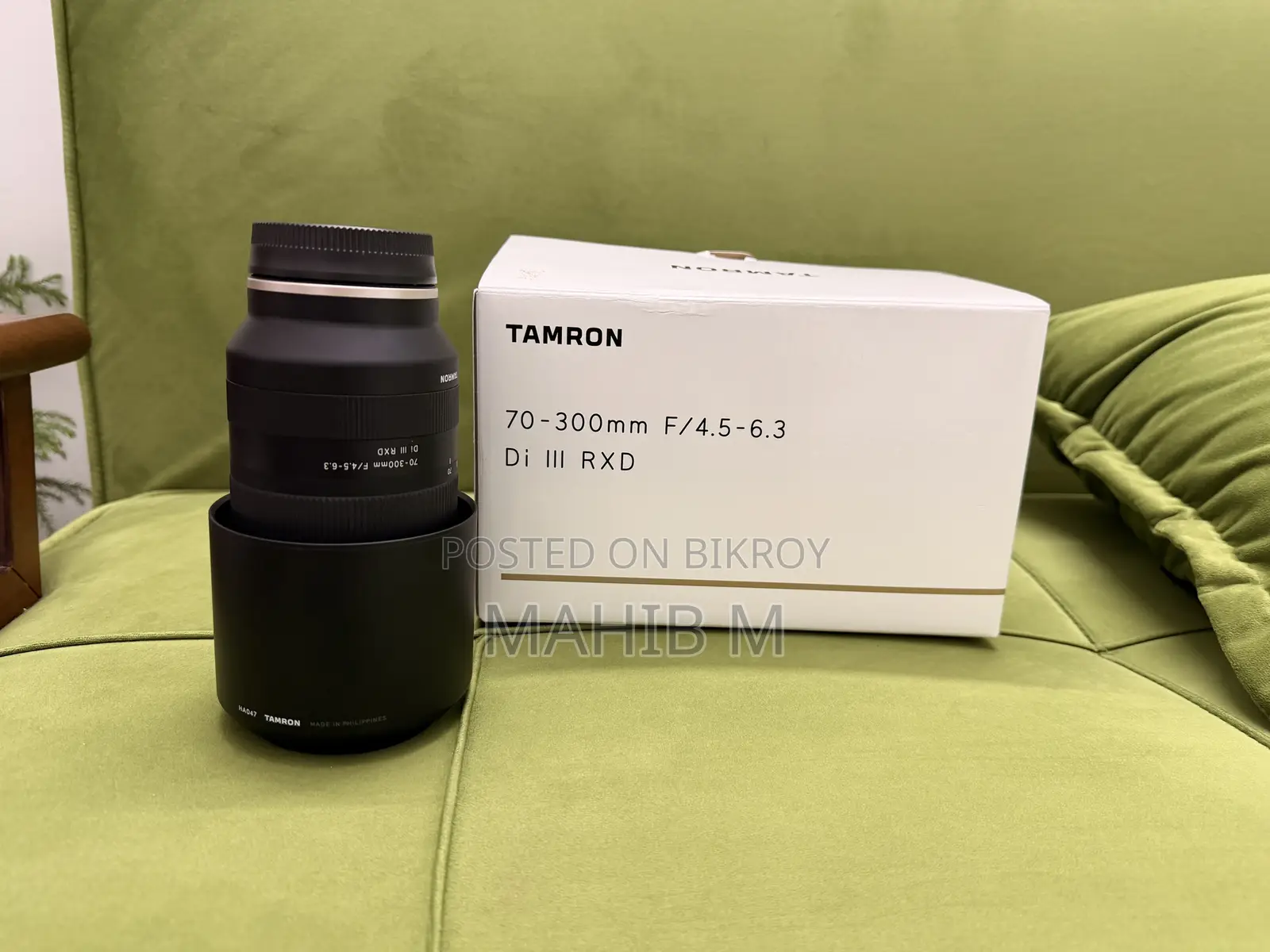 Tamron 70-300mm F/4.5-6.3 Di III RXD Lens.