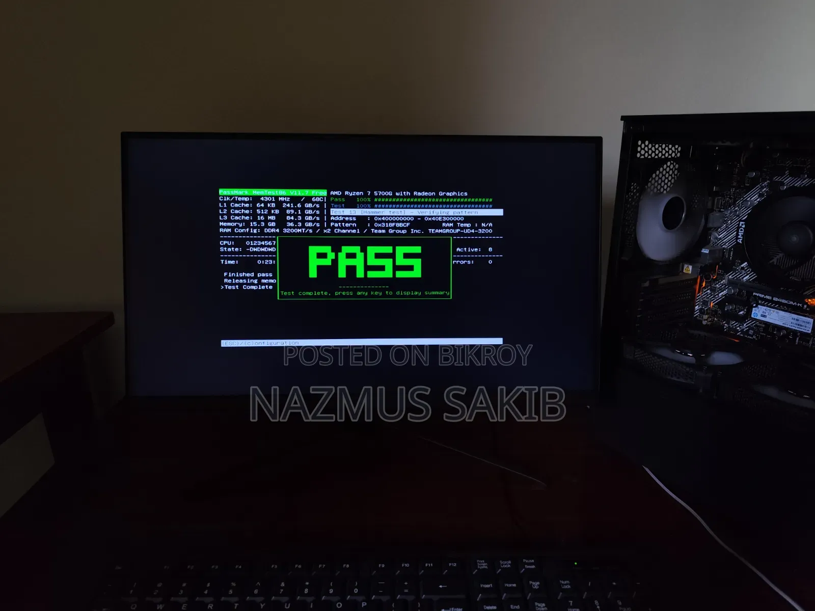 Desktop Computer 16GB AMD SSD 512GB