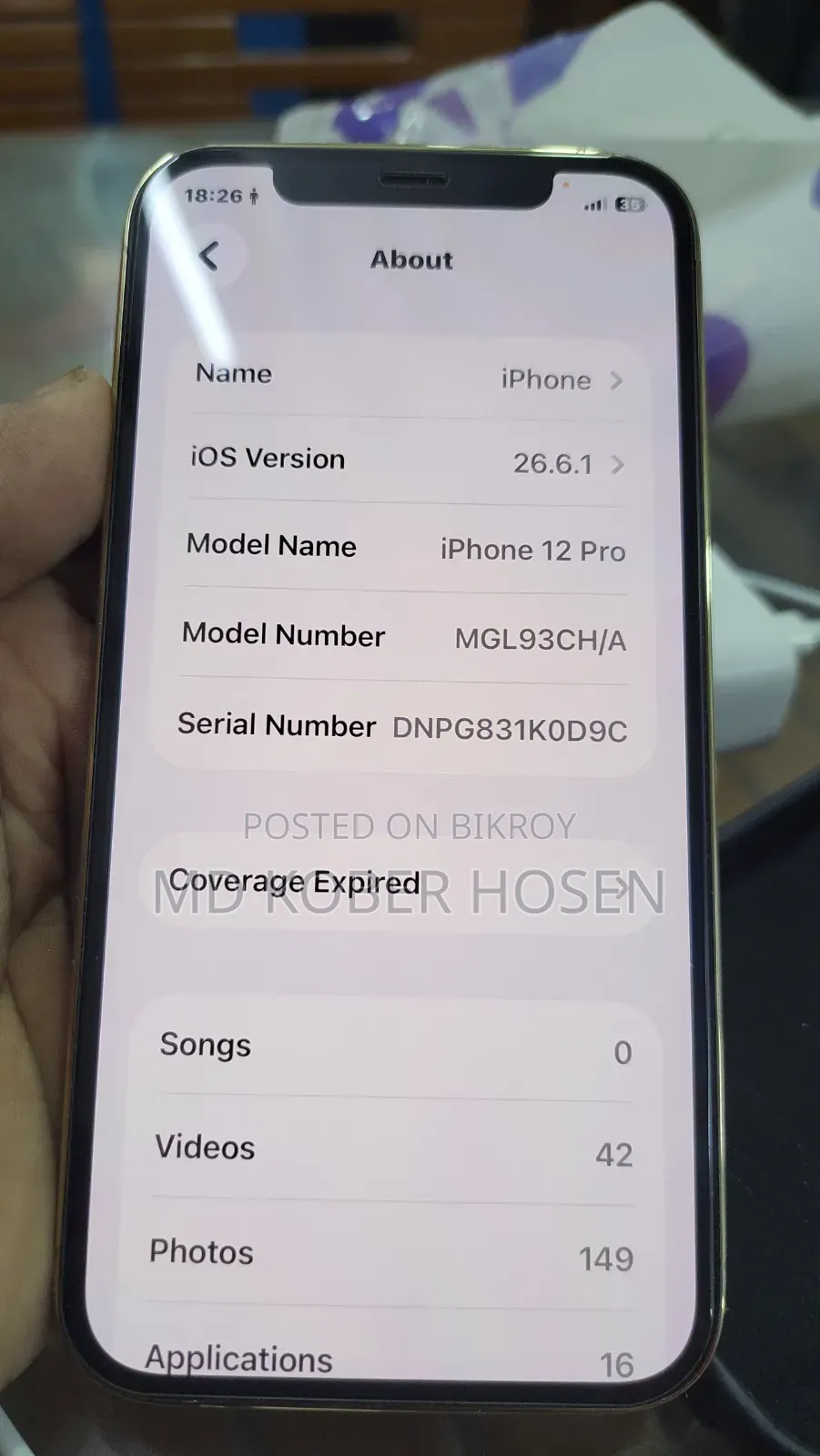 New Apple iPhone 12 Pro 128 GB Silver