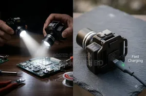 JEEPASS Powerful 175W Laser LED Headlight