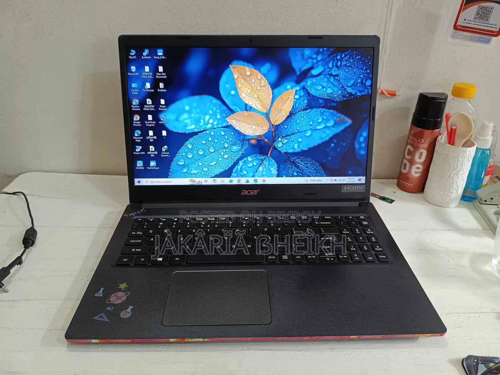 ল্যাপটপ Acer Extensa 15 8GB AMD HDD+SSD 1.5T