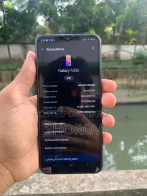 নতুন স্যামসাং গ্যালাক্সি এ০৩এস ৬৪ জিবি ব্লু