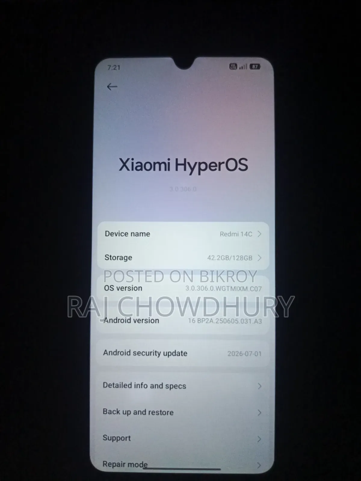 Xiaomi Redmi 14C 128 GB Blue