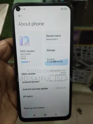 Xiaomi Redmi Note 9 64 GB Black