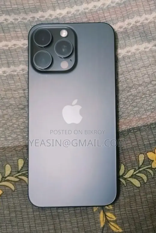 অ্যাপল আইফোন ১৫ প্রো ম্যাক্স ২৫৬ জিবি ব্ল্যাক