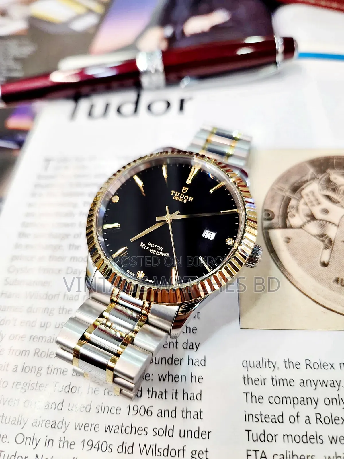 TUDOR Automatic GOLD Bazel Swiss Made Original