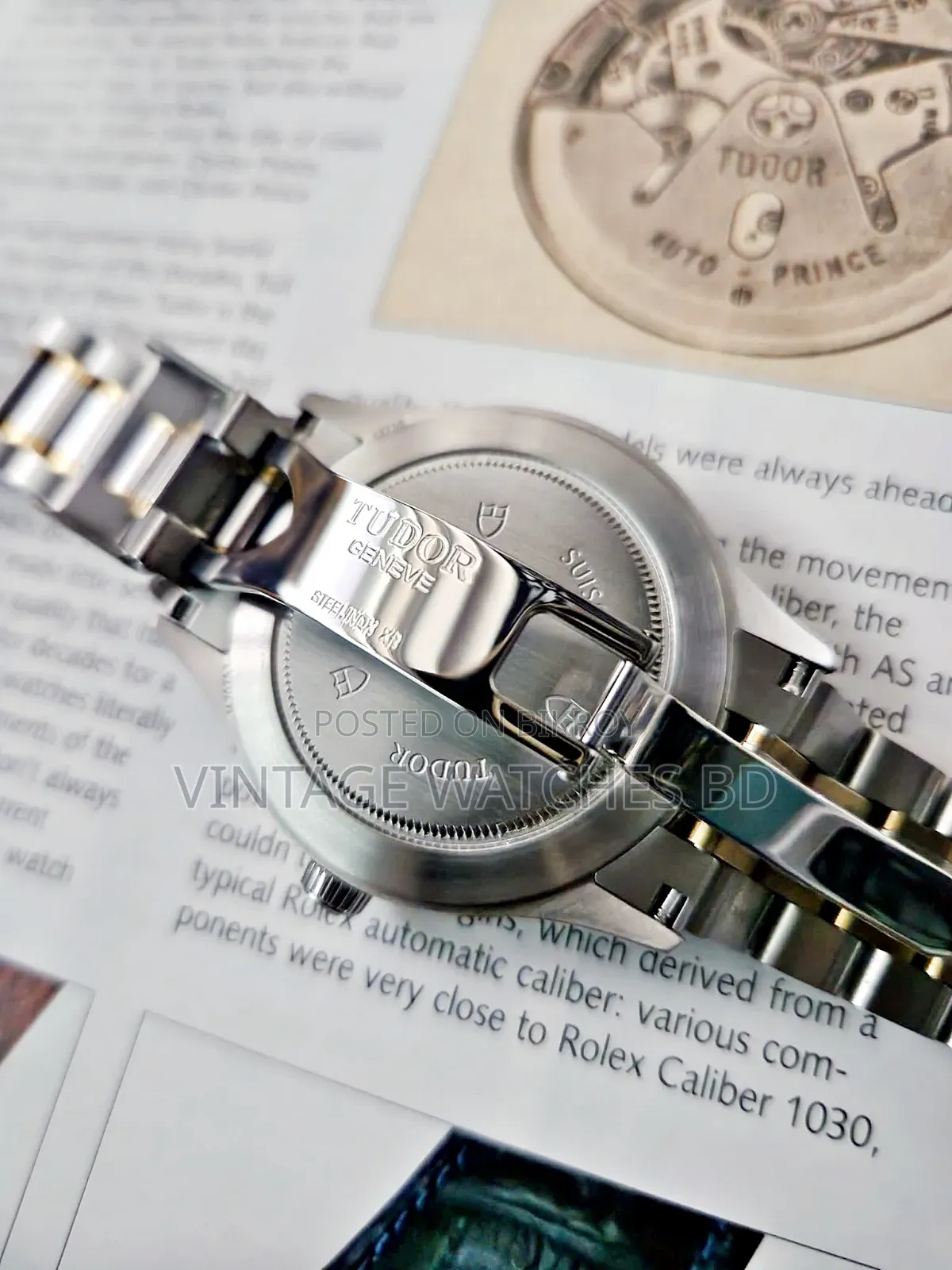 TUDOR Automatic GOLD Bazel Swiss Made Original