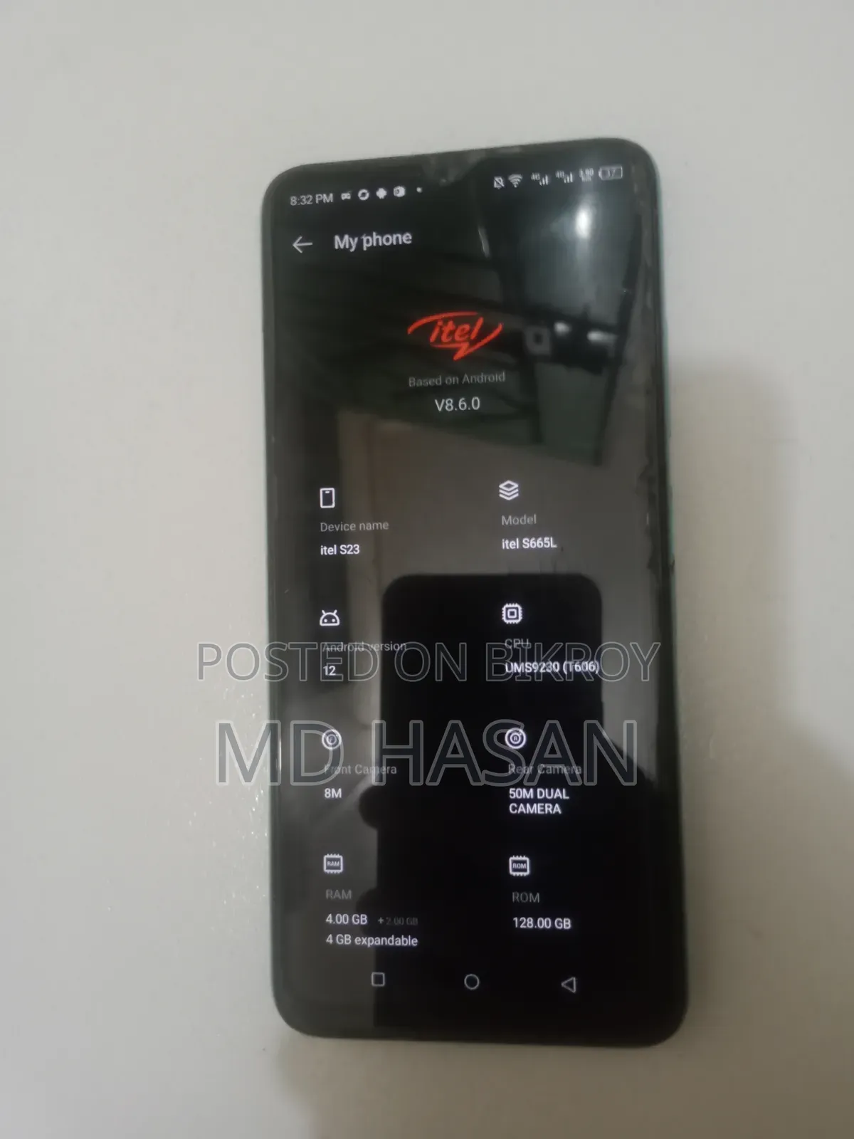 Itel S23 128 GB Blue