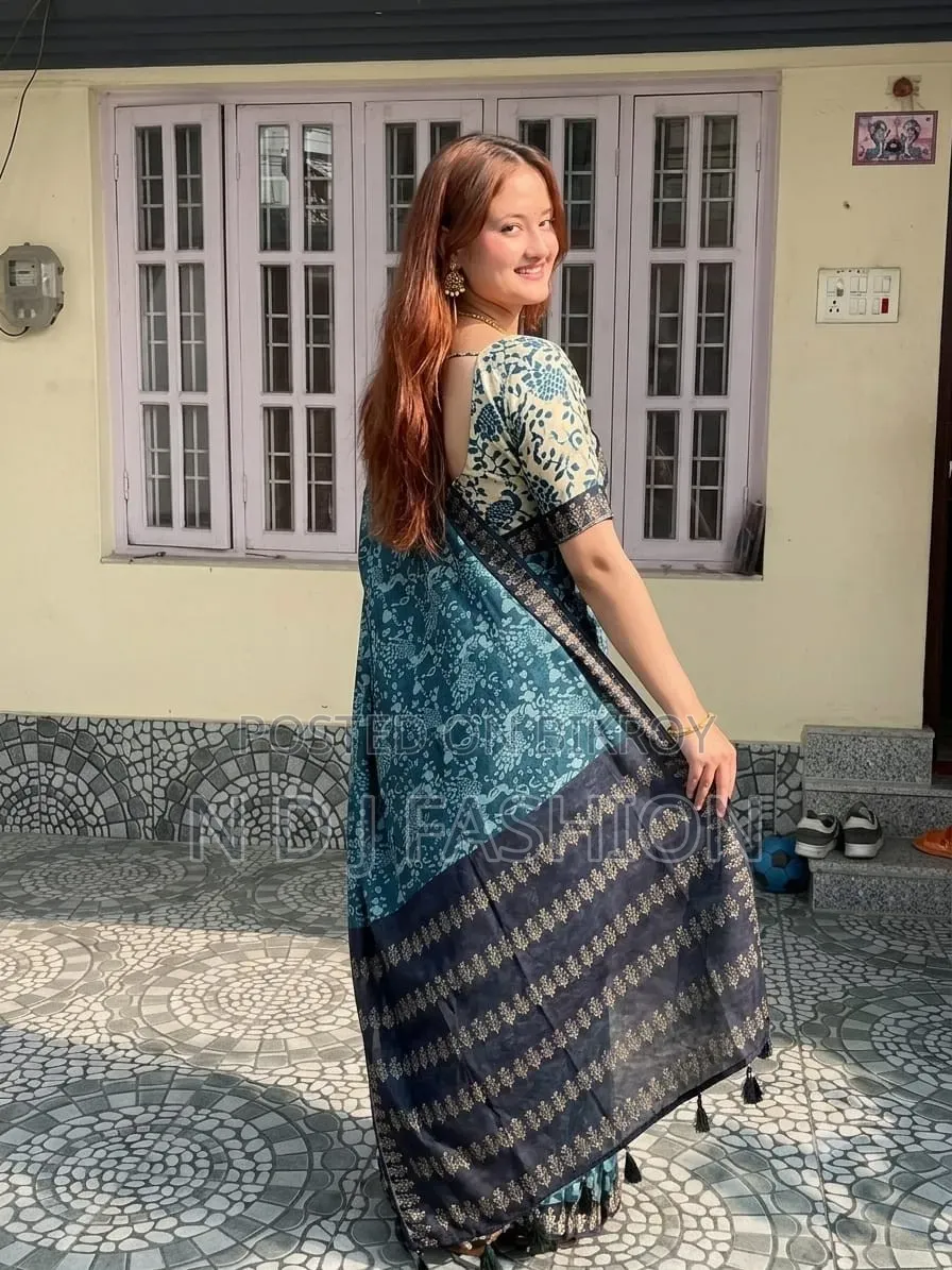 Premium Hybrid Half Cotton Saree