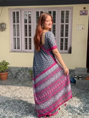 Premium Hybrid Half Cotton Saree