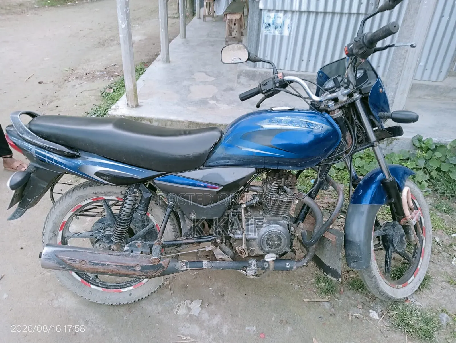 বাজাজ প্লাটিনা ১১০ ২০১৬ ব্লু
