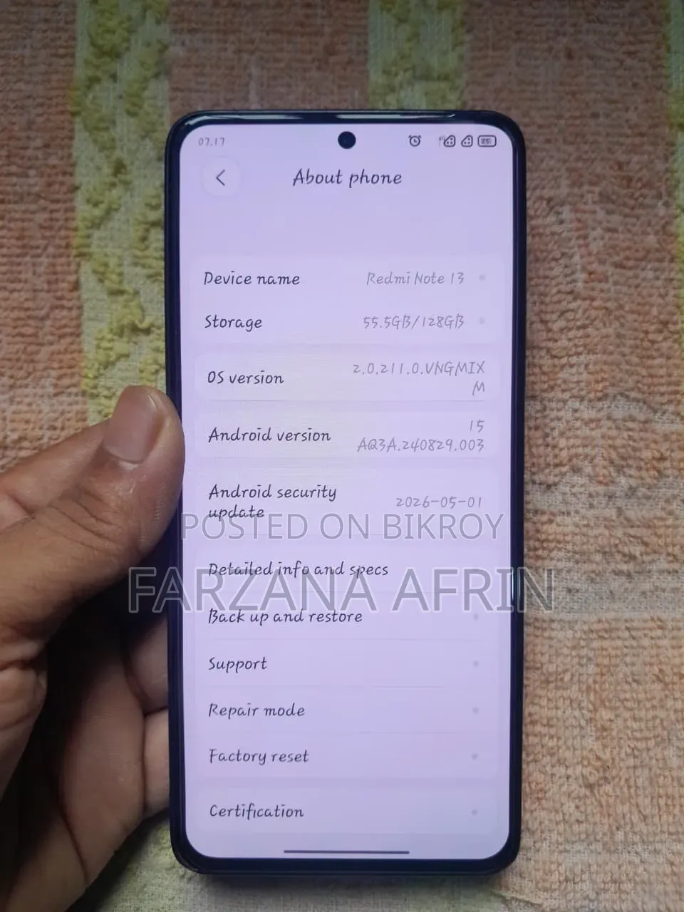 Xiaomi Redmi Note 13 128 GB Black