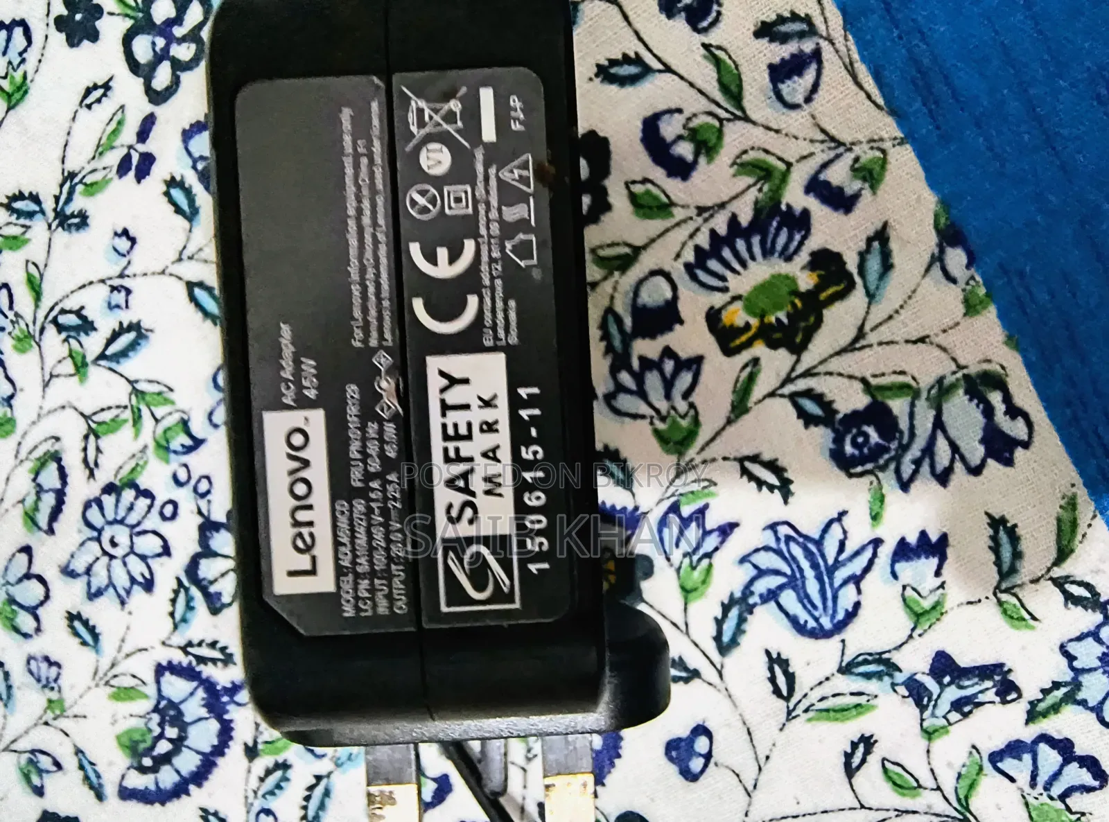 Original Lenovo 45W Laptop Charger / Adapter (Small Pin)