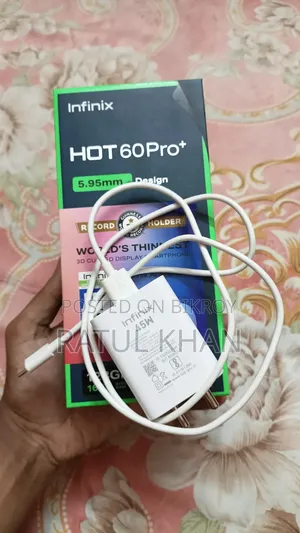 ইনফিনিক্স হট ৬০ প্রো+ ১২৮ জিবি ব্ল্যাক