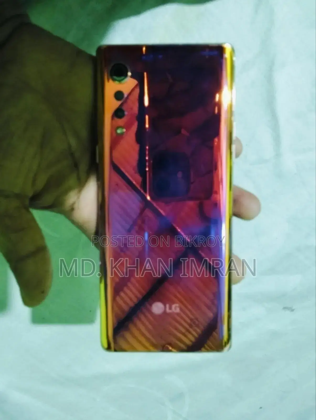 নতুন এলজি ভেলভেট ৫জি ১২৮ জিবি গোল্ড