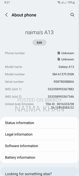 Samsung Galaxy A13 64 GB Blue