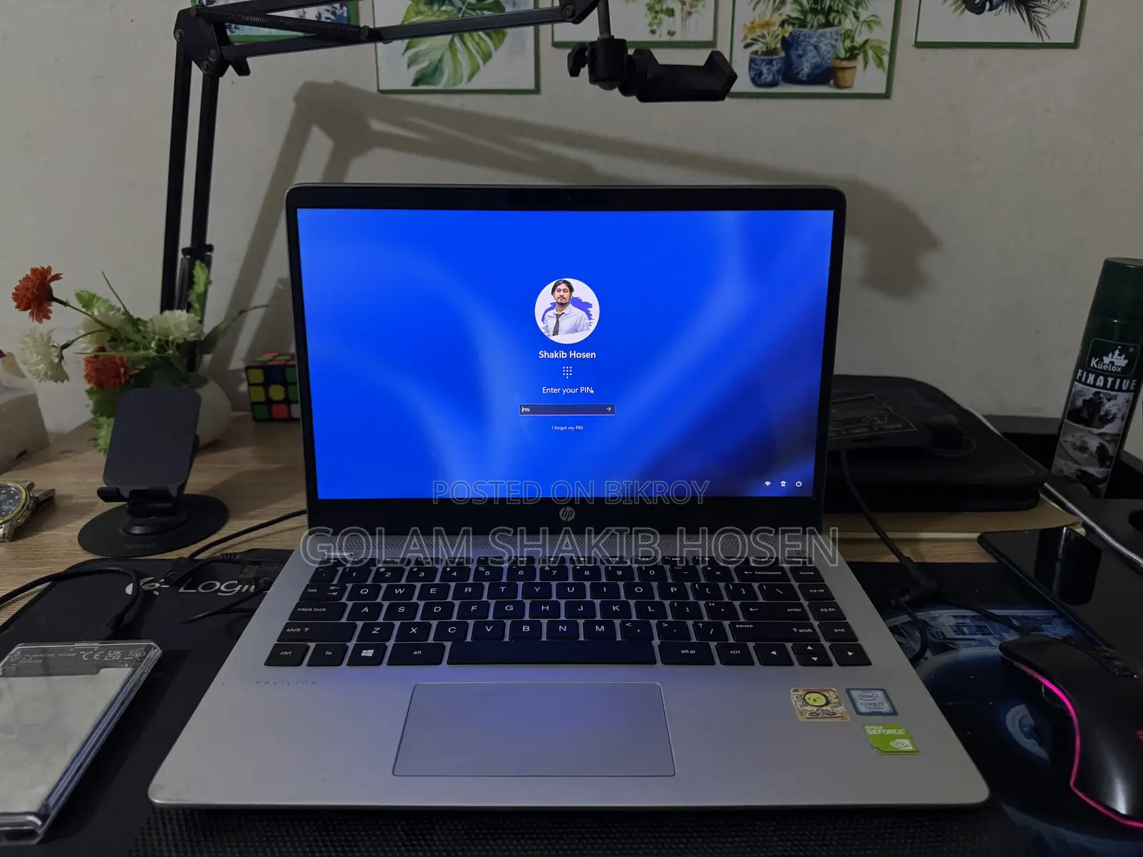 Laptop HP 14-dq1025cl 16GB Intel Core i7 SSD 512GB