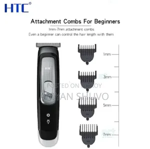 HTC AT-505 Zero Cutting Men Hair Trimmer USB Charge Hair Clippers