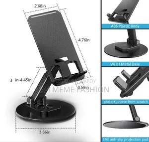 360° Rotation Folding Lifting Desktop Bracket - For Mobile and Tablet