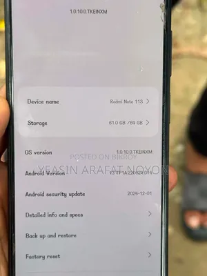 Xiaomi Redmi Note 11 64 GB Blue